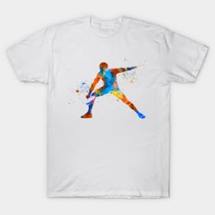 Watercolor paddle player T-Shirt